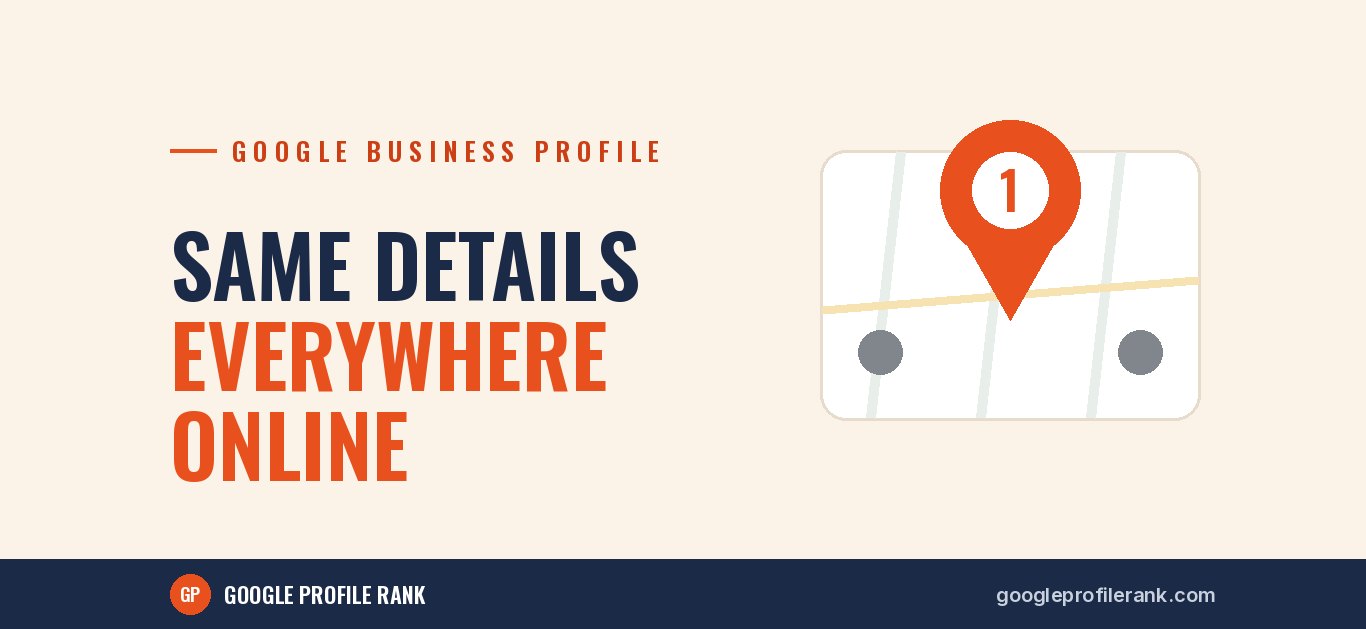 Same Name, Address and Phone Everywhere: Why Consistent Details Matter