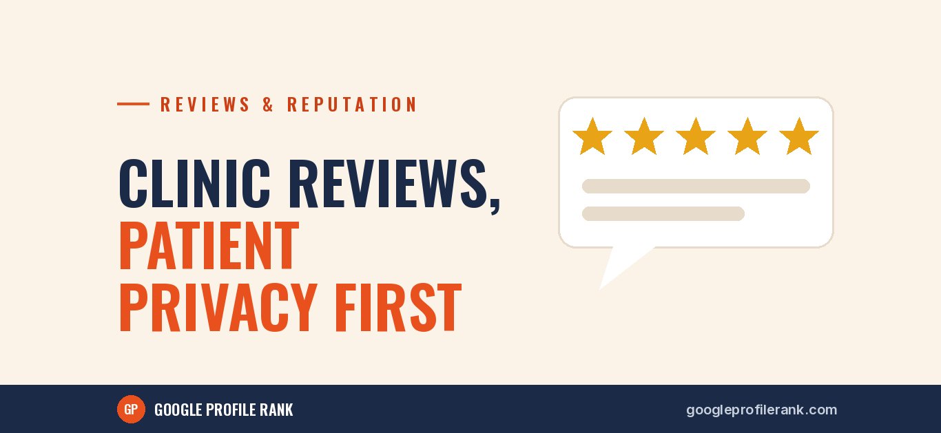 Google Reviews for Clinics and Doctors: Asking and Replying While Protecting Patient Privacy